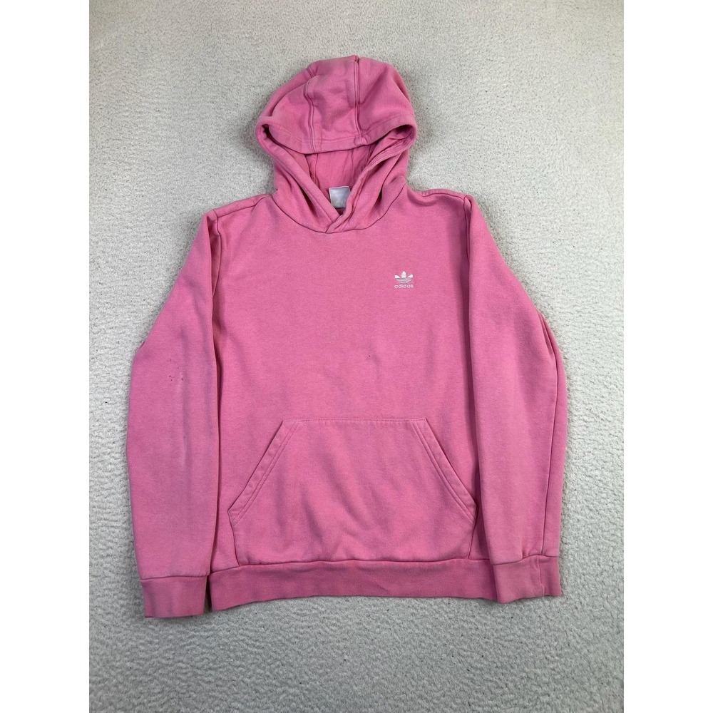 Adidas Hoodie Youth Large Pullover 13-14Y Trefoil Fleece Pocket Athletic Stylish